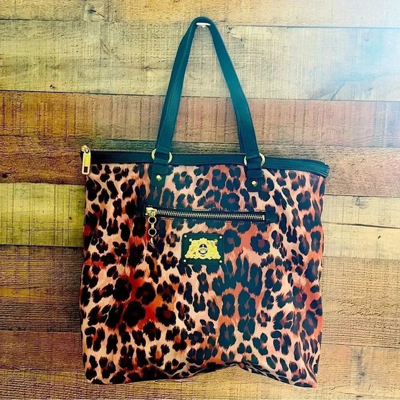 Juicy Couture Leopard Nylon Tote - Picture 1 of 8